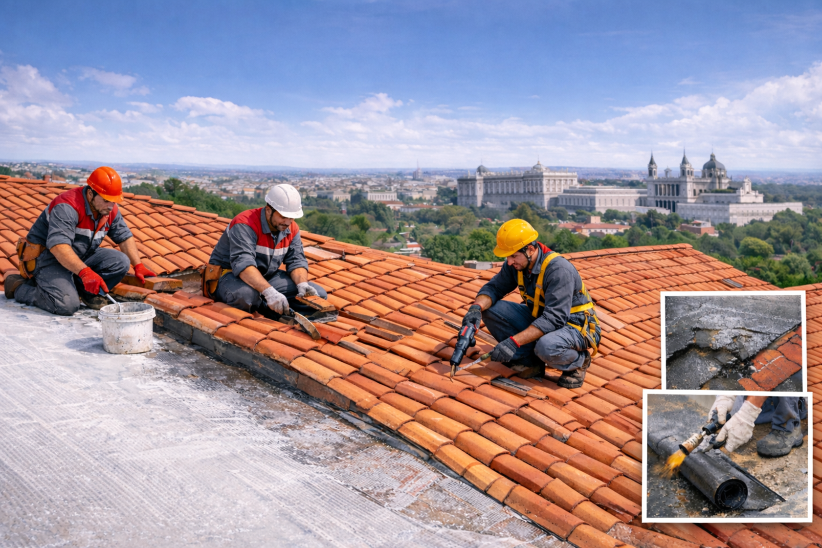 Expertos en reparación de tejados en Madrid